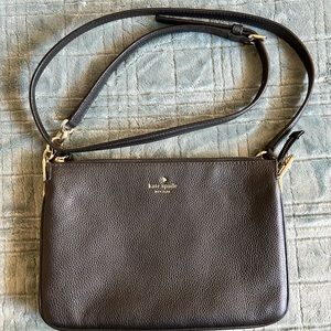 Kate Spade New York Triple Gusset Crossbody black. Never used